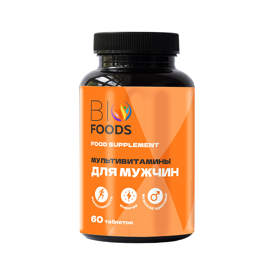 Мультивитамины для мужчин BioFoods 60 таб 759₽