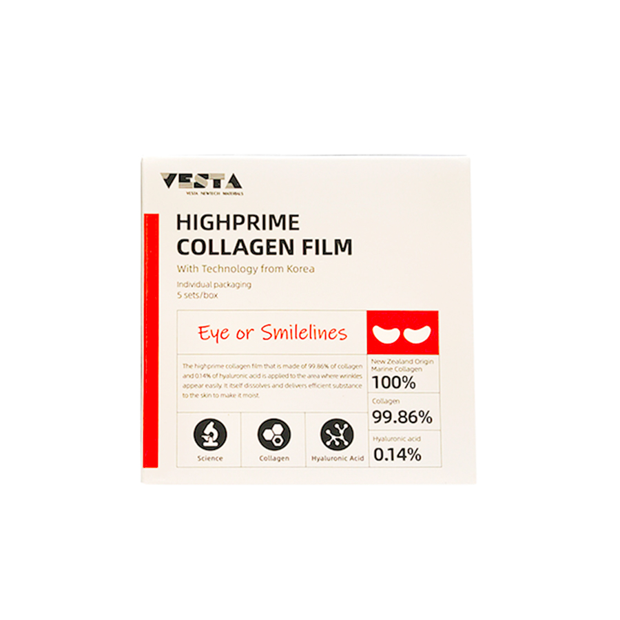 Коллагеновые патчи для глаз Highprime Eye Collagen Film VESTA, 5 шт