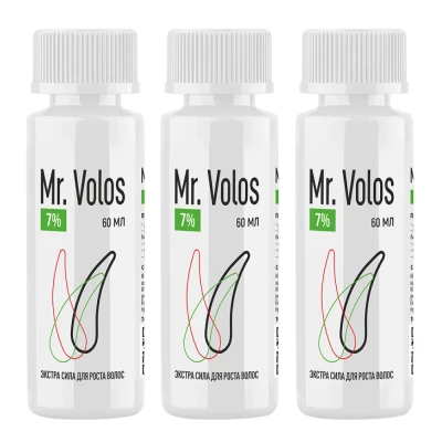 Лосьон для стимуляции роста волос Mr. Volos 7% - 3 флакона