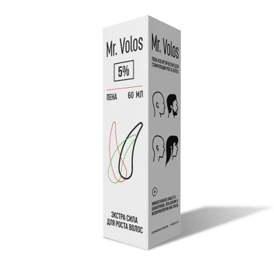 Пена для стимуляции роста волос Mr. Volos 5% - 6 флаконов - фото 4