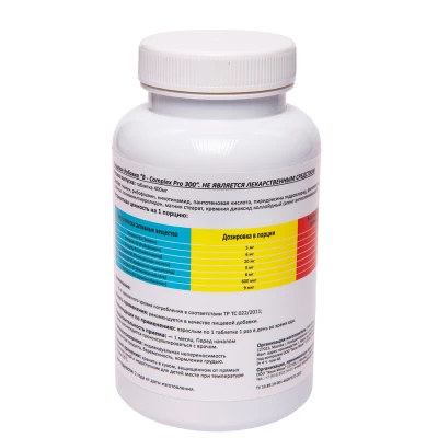 Комплекс витаминов B-Complex PRO 300 BioFoods, 90 таб