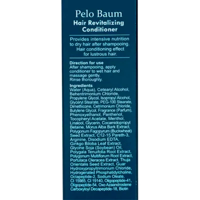 Кондиционер для восстановления роста волос Hair Revitalizing Conditioner Pelo Baum, 110 мл