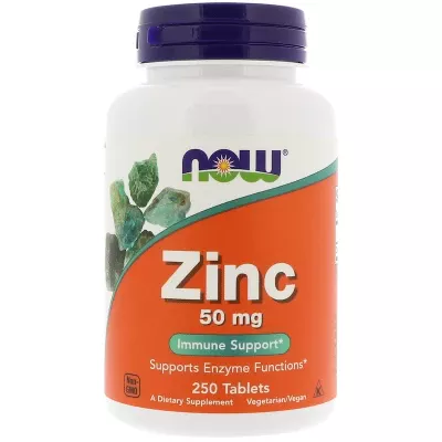 NOW Zinc 50mg, 250 tab / Цинк