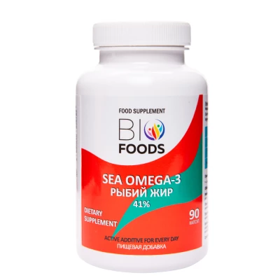 Рыбий жир Sea Omega-3 BioFoods, 90 капс