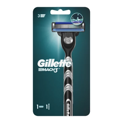 Бритвенный станок Mach 3 Gillette + 1 сменная кассета