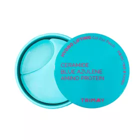 Успокаивающие патчи для век с керамидами, азуленом и аминокислотами (blue) Hydro Lifting Gel Eye Patch TRIMAY, 60 шт