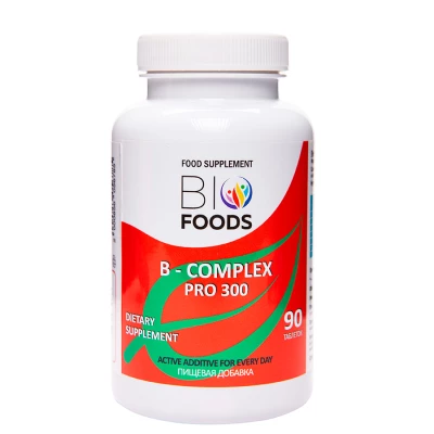 Комплекс витаминов B-Complex PRO 300 BioFoods, 90 таб
