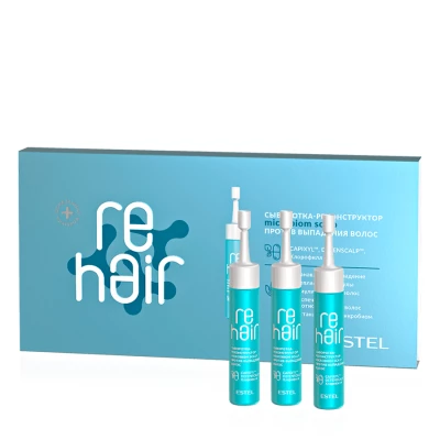Сыворотка-реконструктор против выпадения волос Microbiom scalp reHAIR ESTEL, 7*10 мл