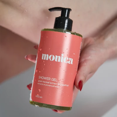Гель для душа зеленый чай и грейпфрут Monica, 450 мл - фото 5