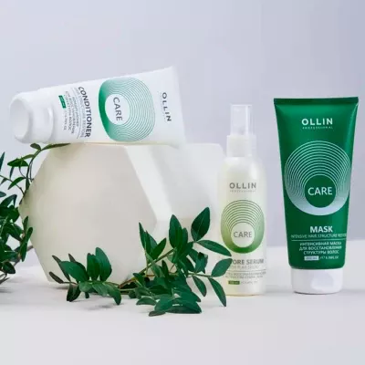 Интенсивная маска для восстановления структуры волос "CARE" OLLIN Professional, 200 мл