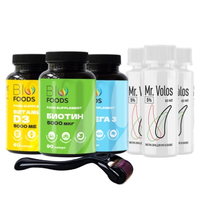 Курс восстановления и роста волос (Mr.Volos)