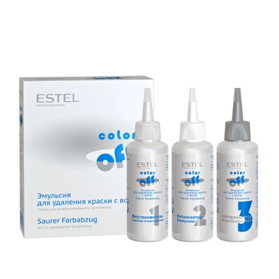 Эмульсия для удаления краски с волос COLOR OFF ESTEL, 3х120 мл