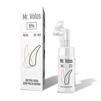 Пена для стимуляции роста волос Mr. Volos 5% - 6 флаконов - фото 2