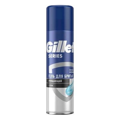 Гель для бритья очищающий с углем Gillette, 200 мл