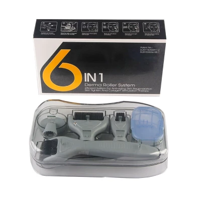 Мезороллер DRS System 6 in 1 черный (0,5 мм, 1 мм, 1,5 мм, 2 мм)