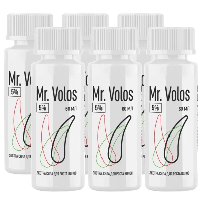 Лосьон для стимуляции роста волос Mr. Volos 5% - 6 флаконов