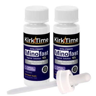 Лосьон для роста волос Kirktime - Minofast 15% - 2 флакона