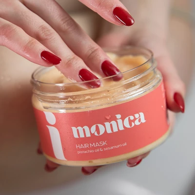 Маска для волос с маслом фисташки и сезама Monica, 250 мл - фото 5
