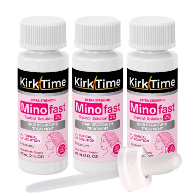 Лосьон для роста волос Kirktime - Minofast 2% - 3 флакона