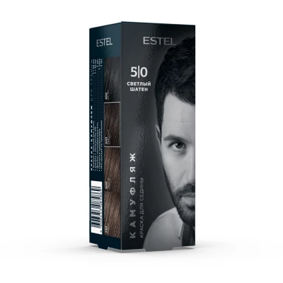 Краска-камуфляж для седины ALPHA ESTEL 5/0 Светлый шатен