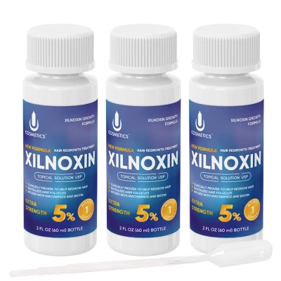 Лосьон для роста волос Ксилноксин XILNOXIN 5%, 3 флакона + неоригинальная пипетка