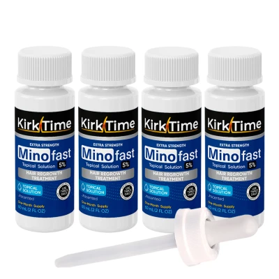 Лосьон для роста волос Kirktime - Minofast 5% - 4 флакона