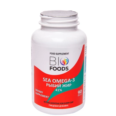 Рыбий жир Sea Omega-3 BioFoods, 90 капс