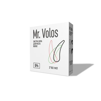 Лосьон для стимуляции роста волос Mr. Volos 5% - 3 флакона (в коробке) - фото 3