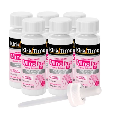 Лосьон для роста волос Kirktime - Minofast 2% - 6 флаконов