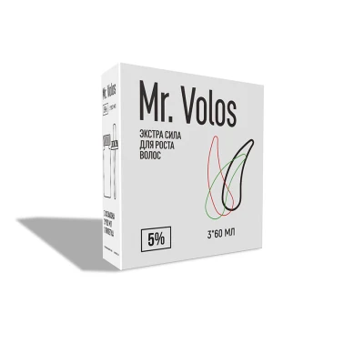 Лосьон для стимуляции роста волос Mr. Volos 5% - 3 флакона (в коробке) - фото 2