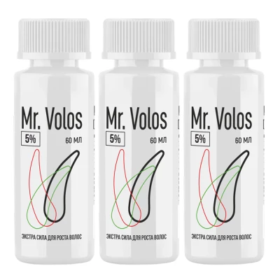Лосьон для стимуляции роста волос Mr. Volos 5% - 3 флакона