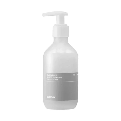 Мягкий очищающий гель для умывания лица с церамидами CELIMAX Dual Barrier Mild Gel Cleanser, 200 мл