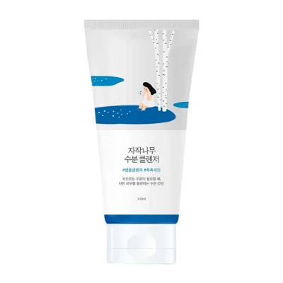Увлажняющая гель-пенка для умывания с берёзовым соком ROUND LAB Birch Juice Moisturizing cleanser, 150 мл