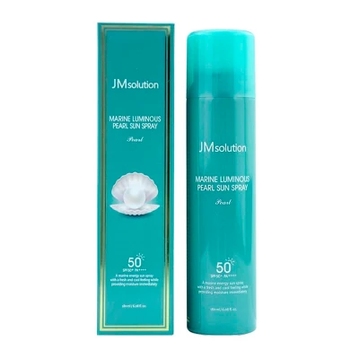 Спрей солнцезащитный с жемчугом JMsolution Marine Luminous Pearl SPF50+ PA++++, 180 мл
