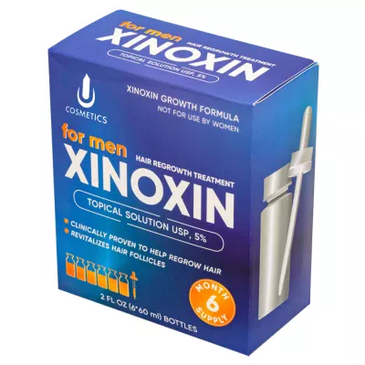 Ксиноксин XINOXIN UNO 5%, 6 флаконов + оригинальная пипетка
