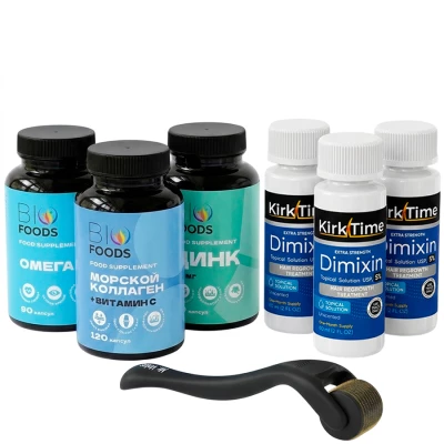 Набор активного роста волос и бороды 5L (Kirktime)